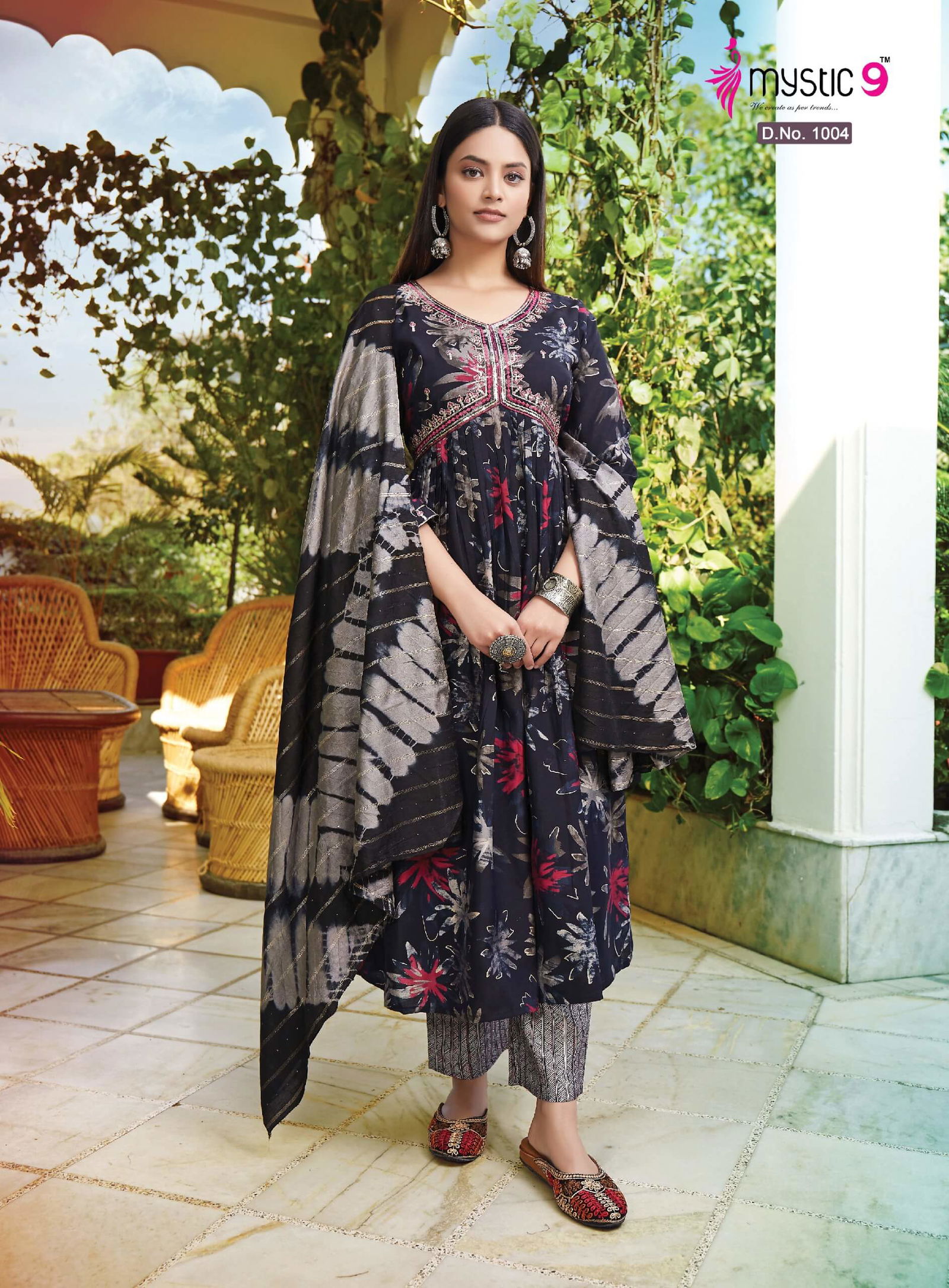 Monalisha Vol 2 By Mystic 9 Roman Silk Printed Kurti With Bottom Dupatta Wholesale Clothing Suppliers In India
